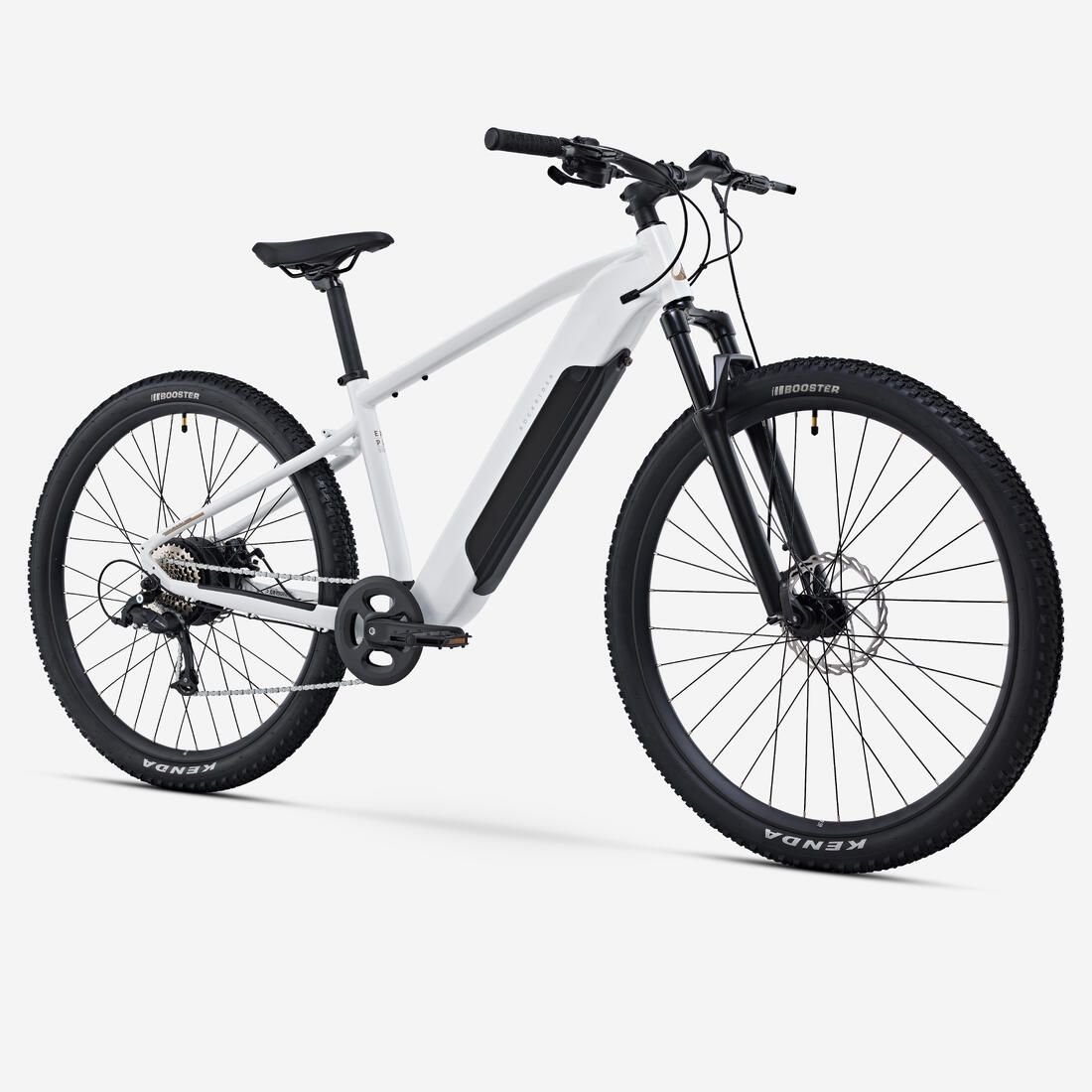Vélo VTT électrique randonnée semi-rigide  29" Cadre Aluminium, E-EXPL 100 blanc