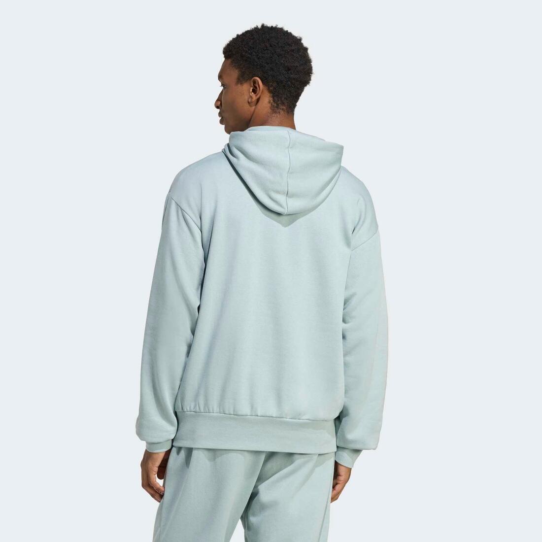 Sweat à capuche en coton, bleu foncé