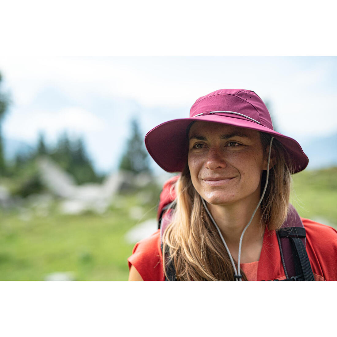 CHAPEAU TREKKING ANTI-UV FEMME - MT500
