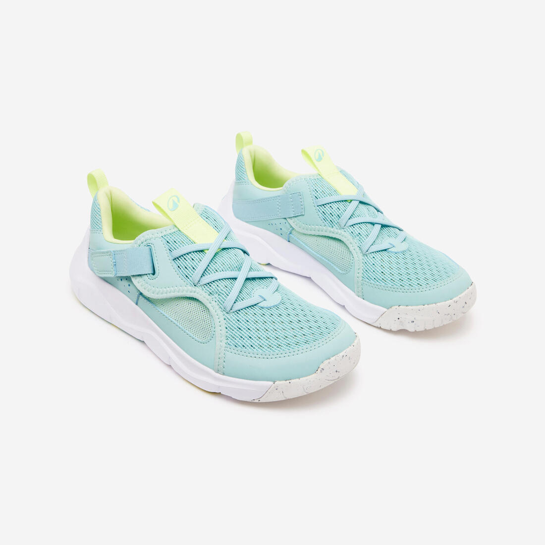 Chaussures de sport à scratch respirantes enfant, Playful Summer bleu et