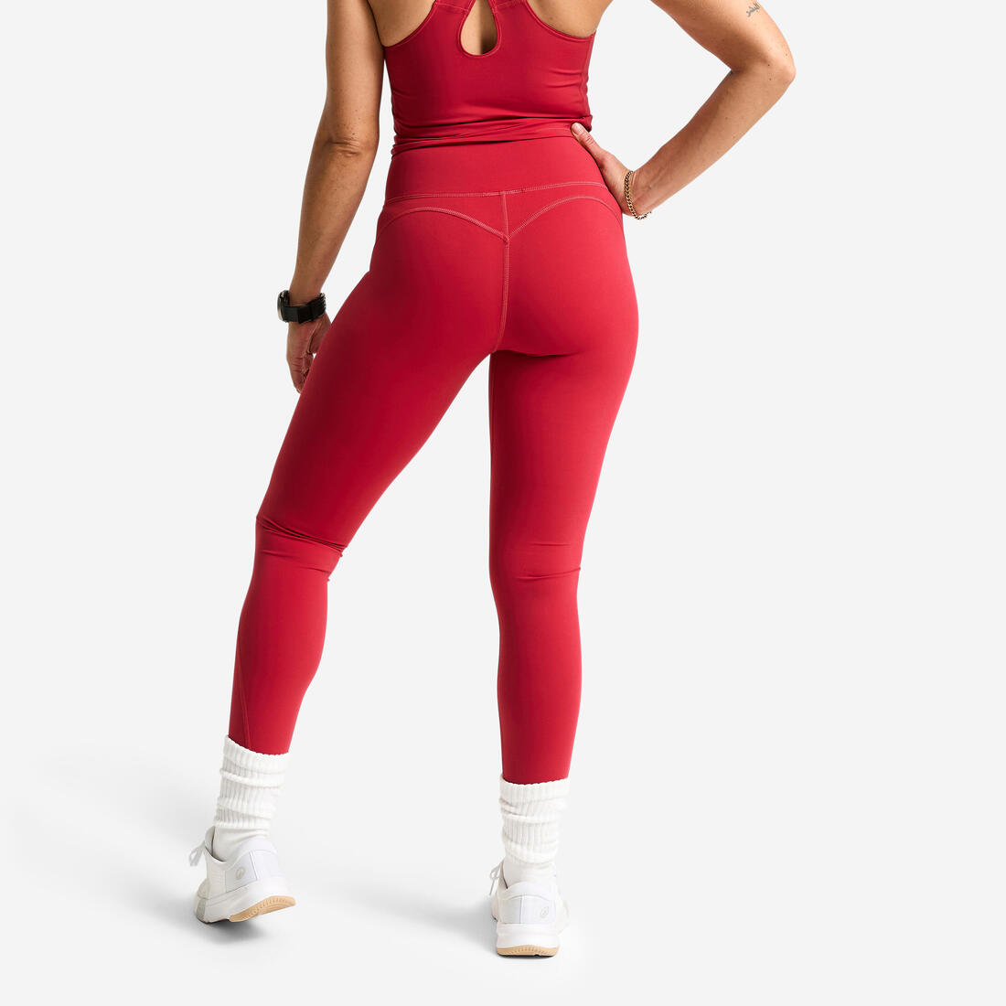 Legging de sport taille haute gainant femme foncé