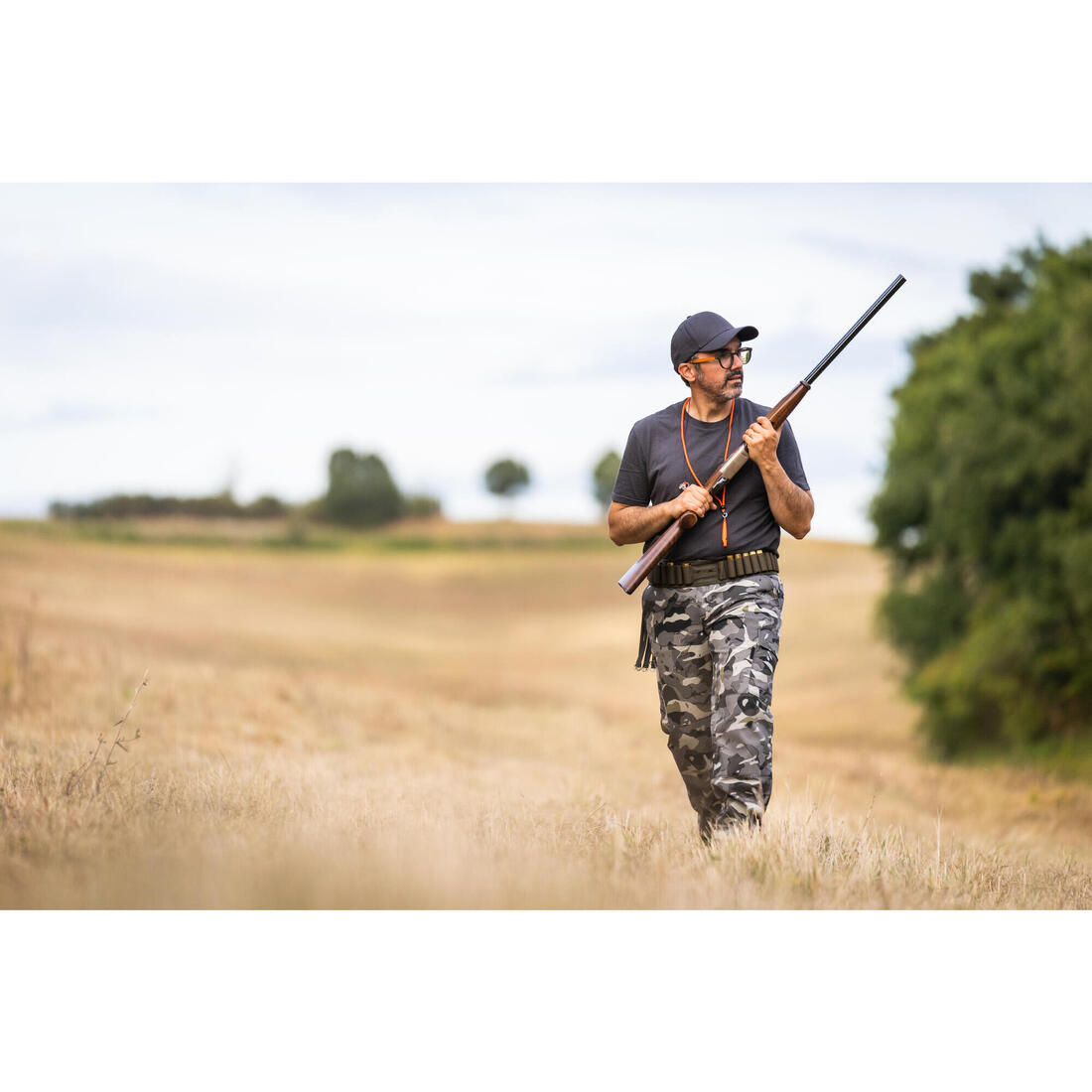 PANTALON CARGO RESISTANT STEPPE 300 CAMOUFLAGE WOODLAND
