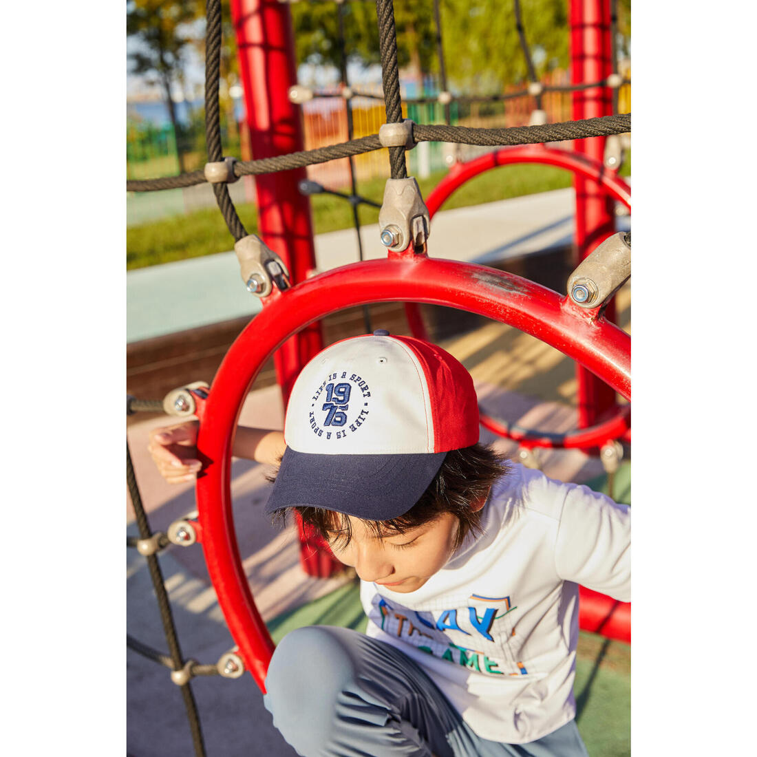 Casquette enfant respirante réglable mixte