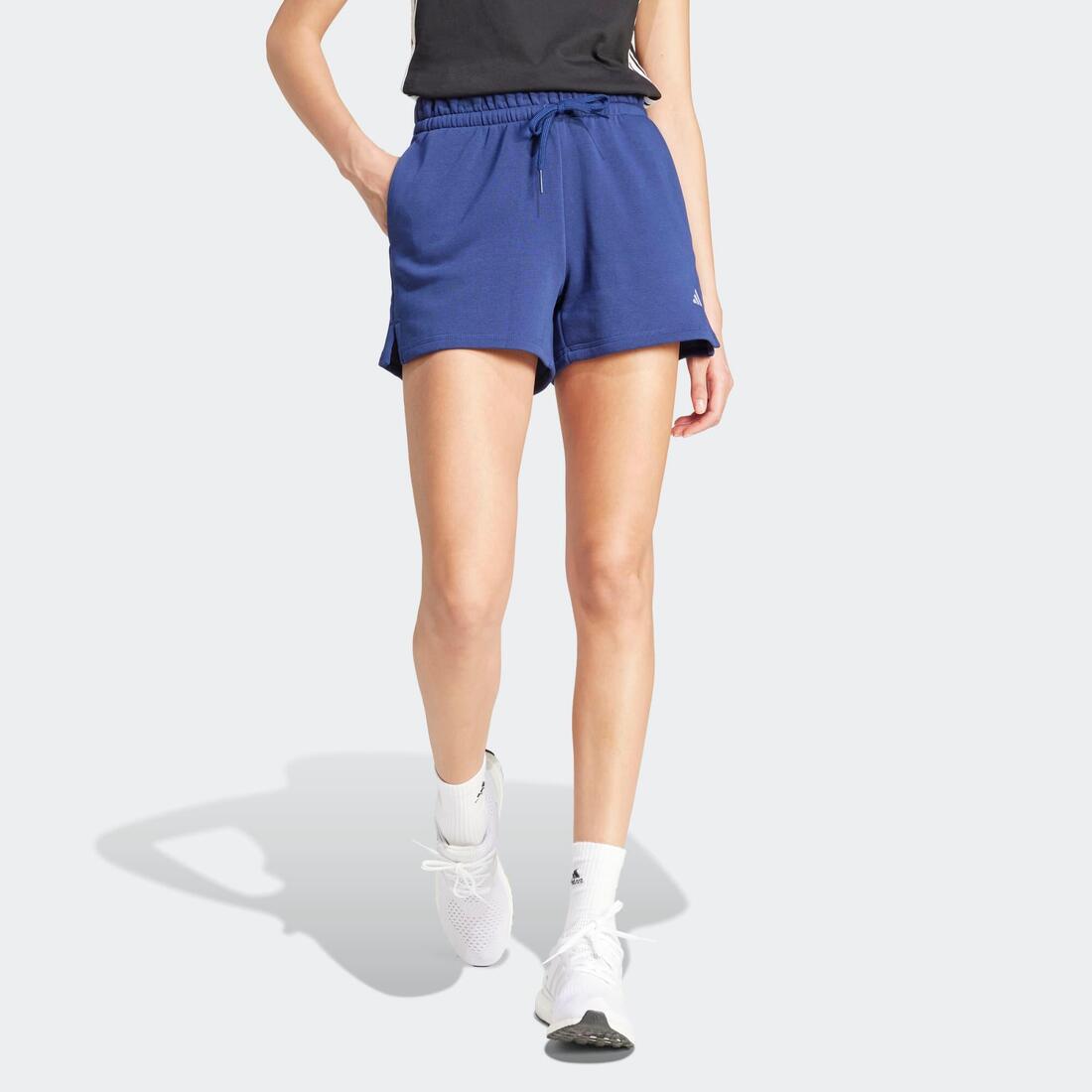 Short de fitness femme – bleu