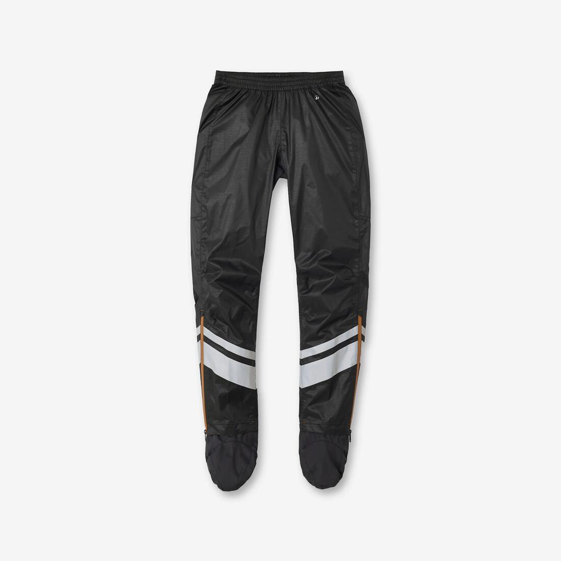 SURPANTALON PLUIE VELO VILLE AVEC COUVRE-CHAUSSURES INTEGREES 540 FEMME NOIR
