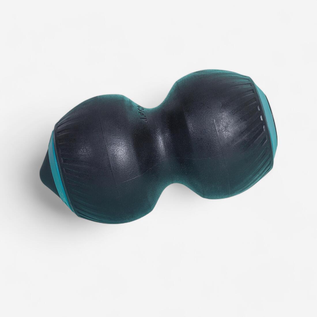 Balle de massage double vibrante, mini rouleau vibrant – noir