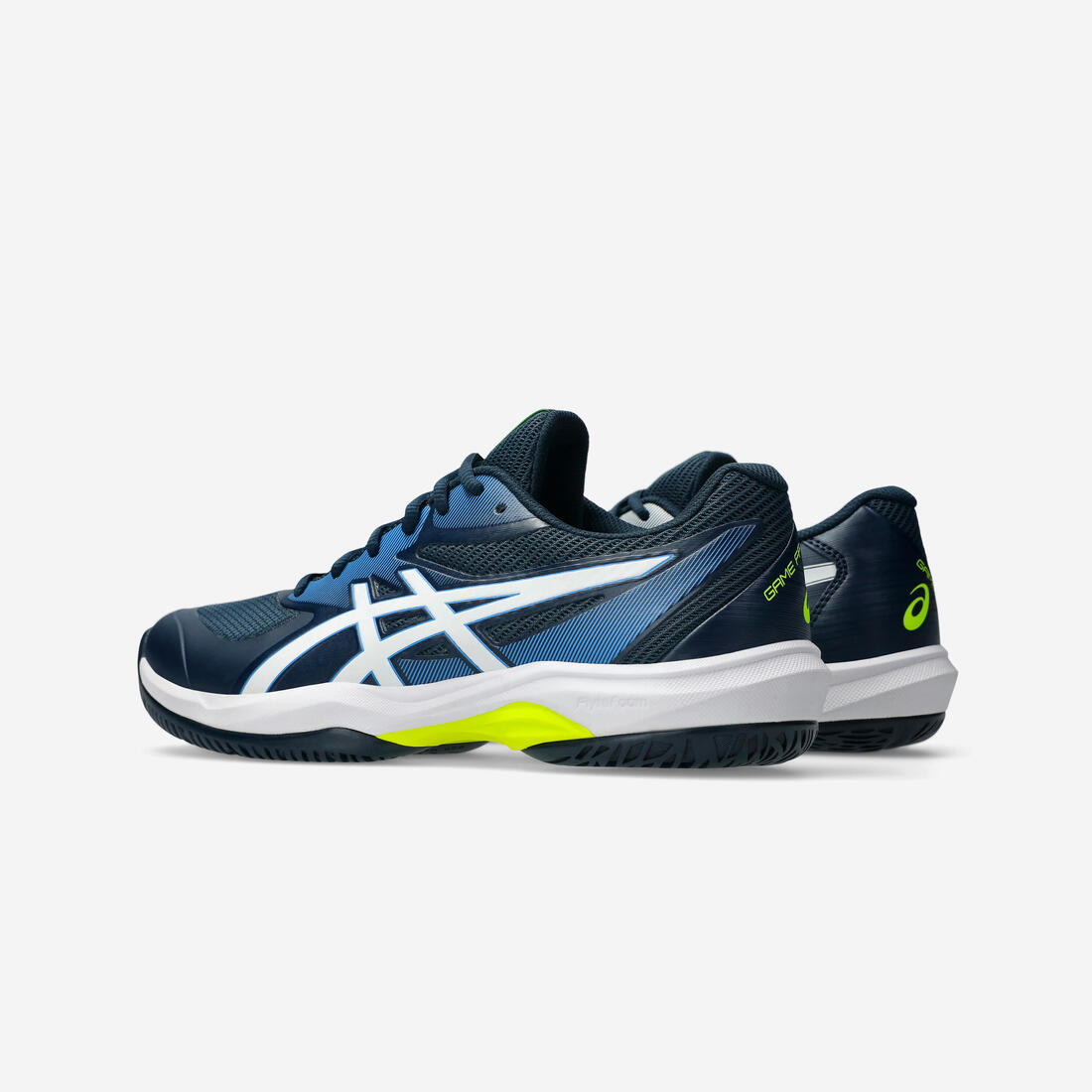Chaussures de tennis homme Multicourt - Asics Game FF bleu blanc jaune