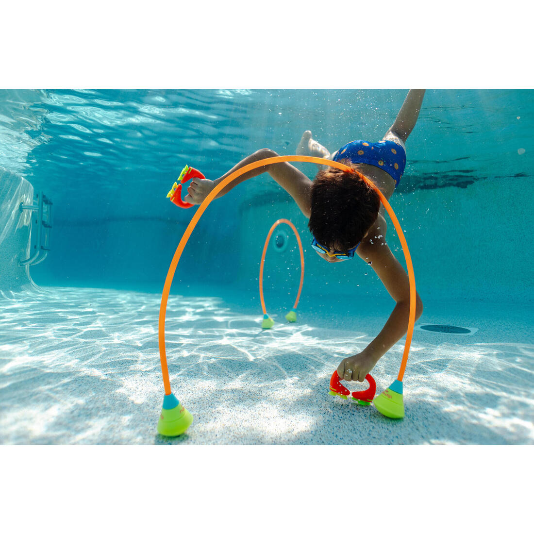 4 anneaux aquatiques lestés multi couleurs