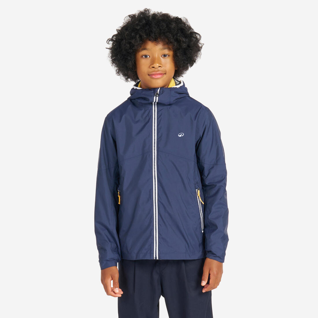 Veste imperméable et coupe vent de voile enfant, 100 navy
