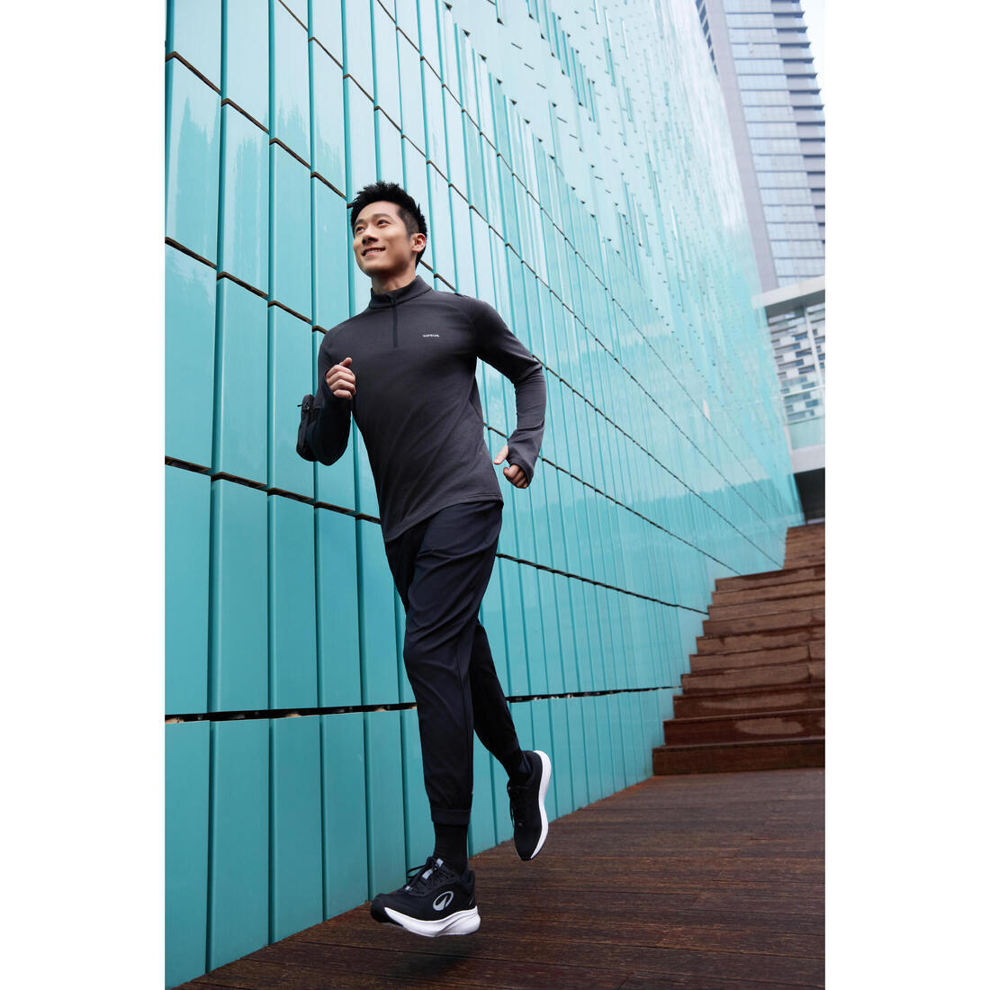 Pantalon de running respirant Homme - KIPRUN Run 100 Dry Noir