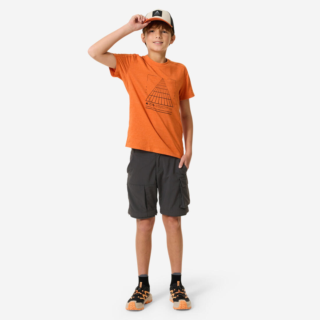 Pantalon de randonnée convertible enfant 7-15 ans, MH500