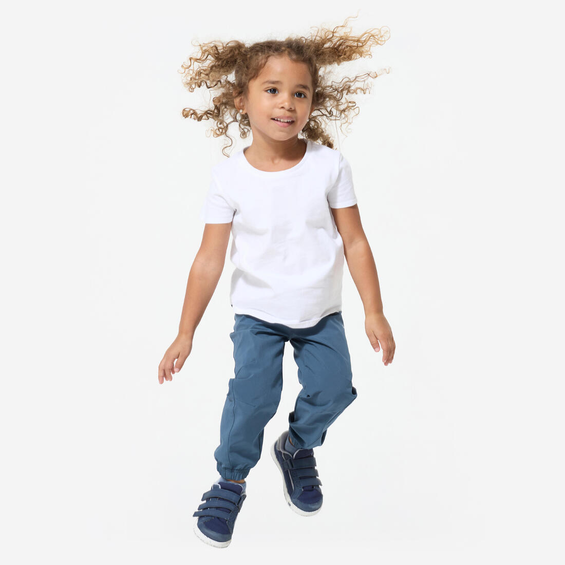 Pantalon de Survêtement Multisports Respirant Léger Mixte pour Enfant - Bleu