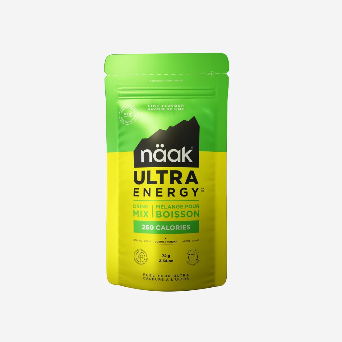 Mélange pour boisson énergétique pastèque et citron vert, Ultra Energy™ 3 x 72g