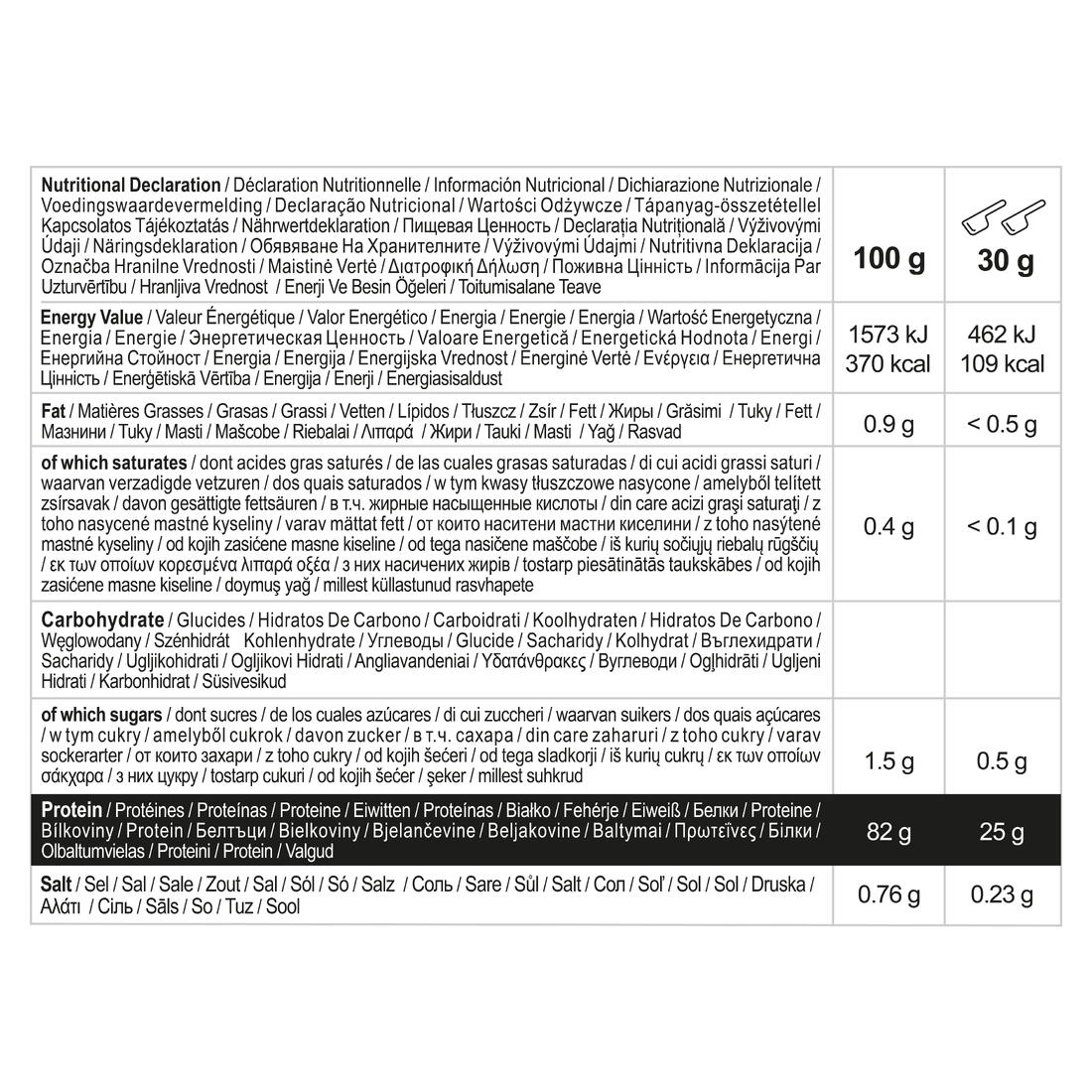 Pure whey 100% isolate goût vanille, 2kg