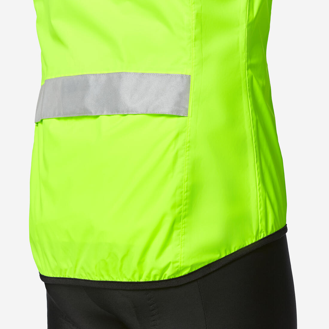 Veste vélo route manches longues coupe-pluie homme - visible EN17353