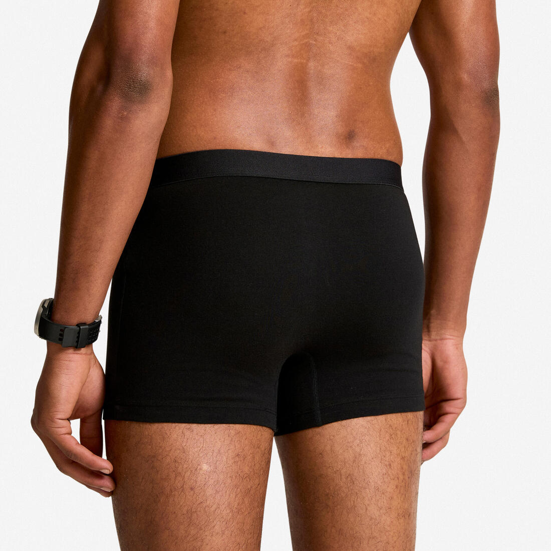 Lot de 2 boxers courts coton Homme, noir