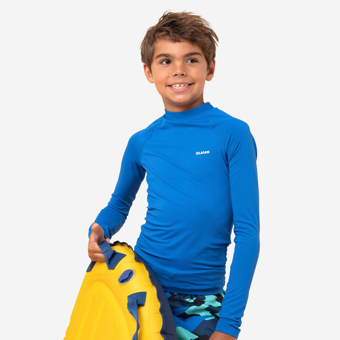 Tee shirt anti uv enfant manches longues bleu – bleu royal