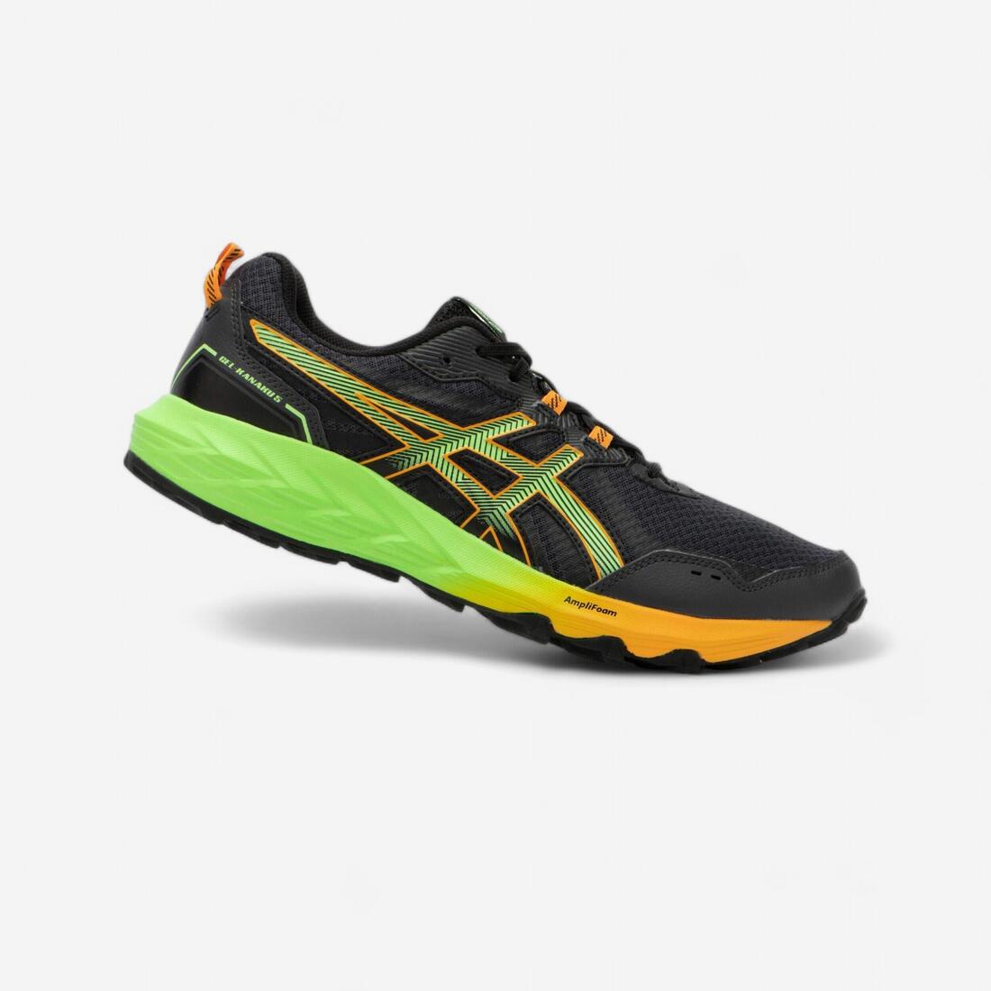 CHAUSSURES DE TRAIL RUNNING HOMME ASICS - GEL-KANAKU 5 NOIR JAUNE