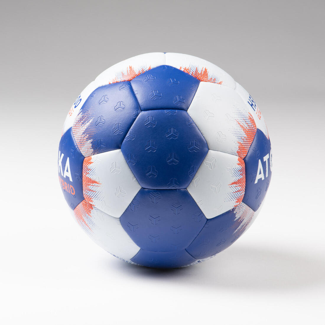 Ballon de handball taille 2 - hb500 hybride bleu/gris