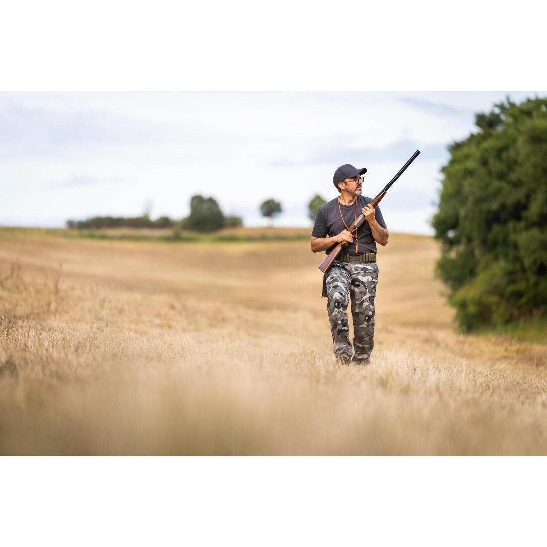PANTALON CARGO RESISTANT STEPPE 300 CAMOUFLAGE WOODLAND