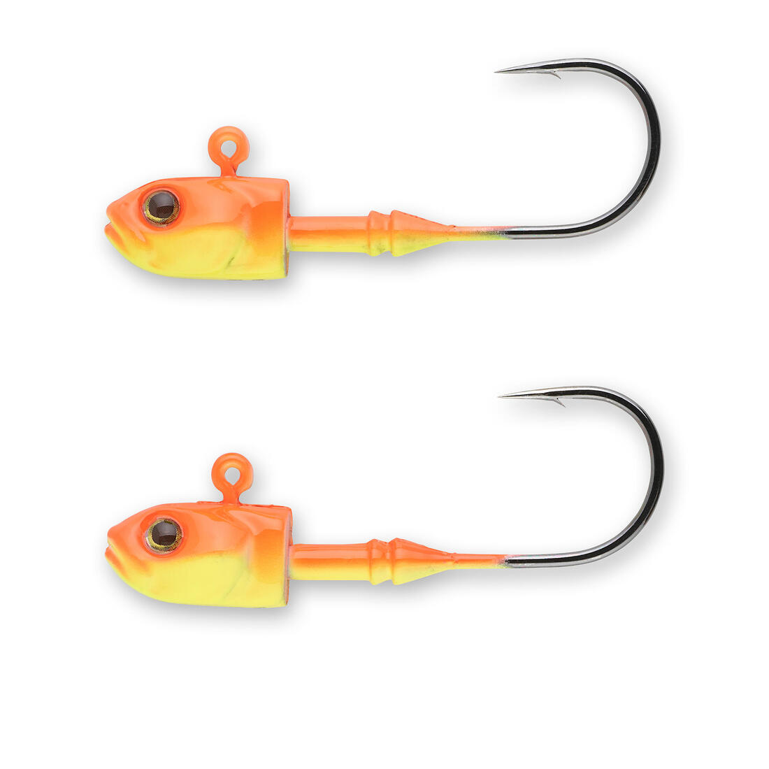 Têtes plombées pêches aux leurres souples en linéaire ou en verticale JH V Fluo