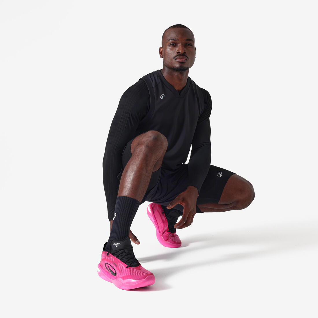 Sous-maillot de basket NBA seamless manches longues homme femme, 900