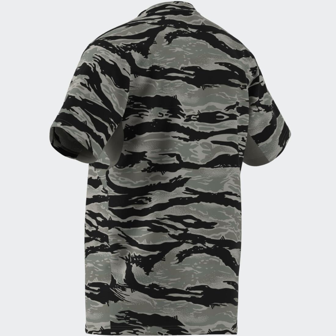 T-shirt de fitness pour homme, imprimé camouflage, vert