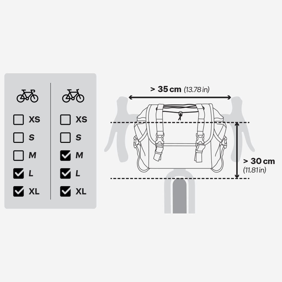 Sacoche vélo de guidon bikepacking 10 litres, ADVT 500