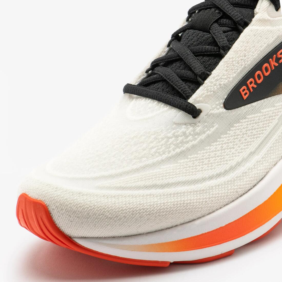 Chaussure de running homme, Brooks Revel 9 blanche et orange