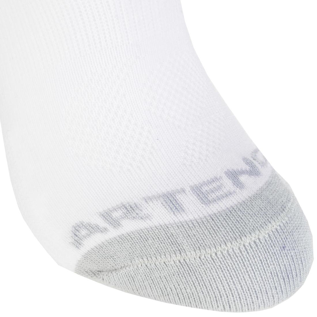 CHAUSSETTES BASSES ENFANT RS 500 BLANC BLANC NOIR EN LOT DE 3