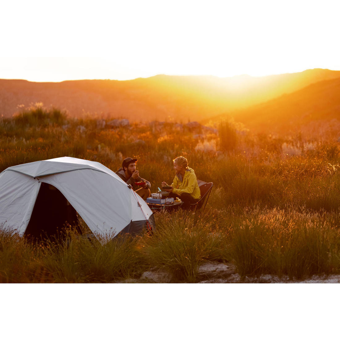 Tente de camping instantanée 2 places, 2 Seconds easy Fresh & Black