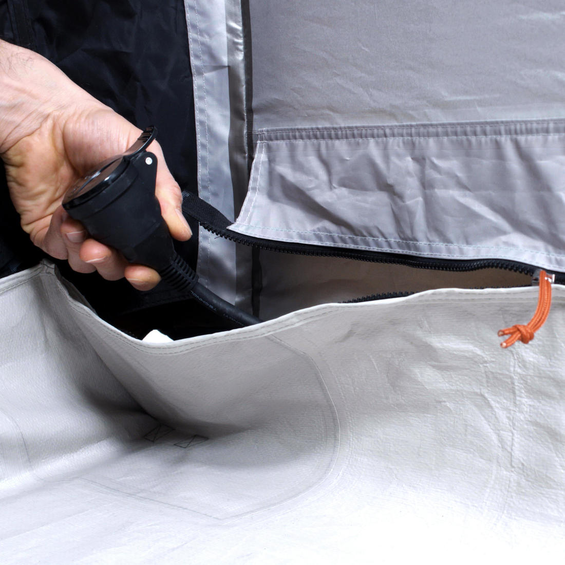 Tente de camping gonflable 4 places 2 chambres, Fresh & Black, Air Seconds 4.2