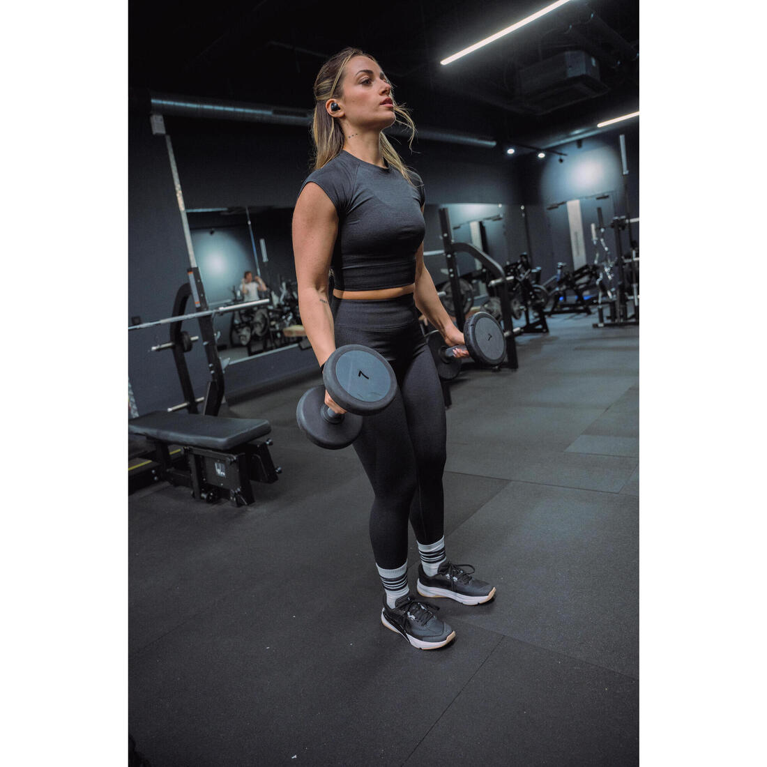 Crop top seamless de musculation femme
