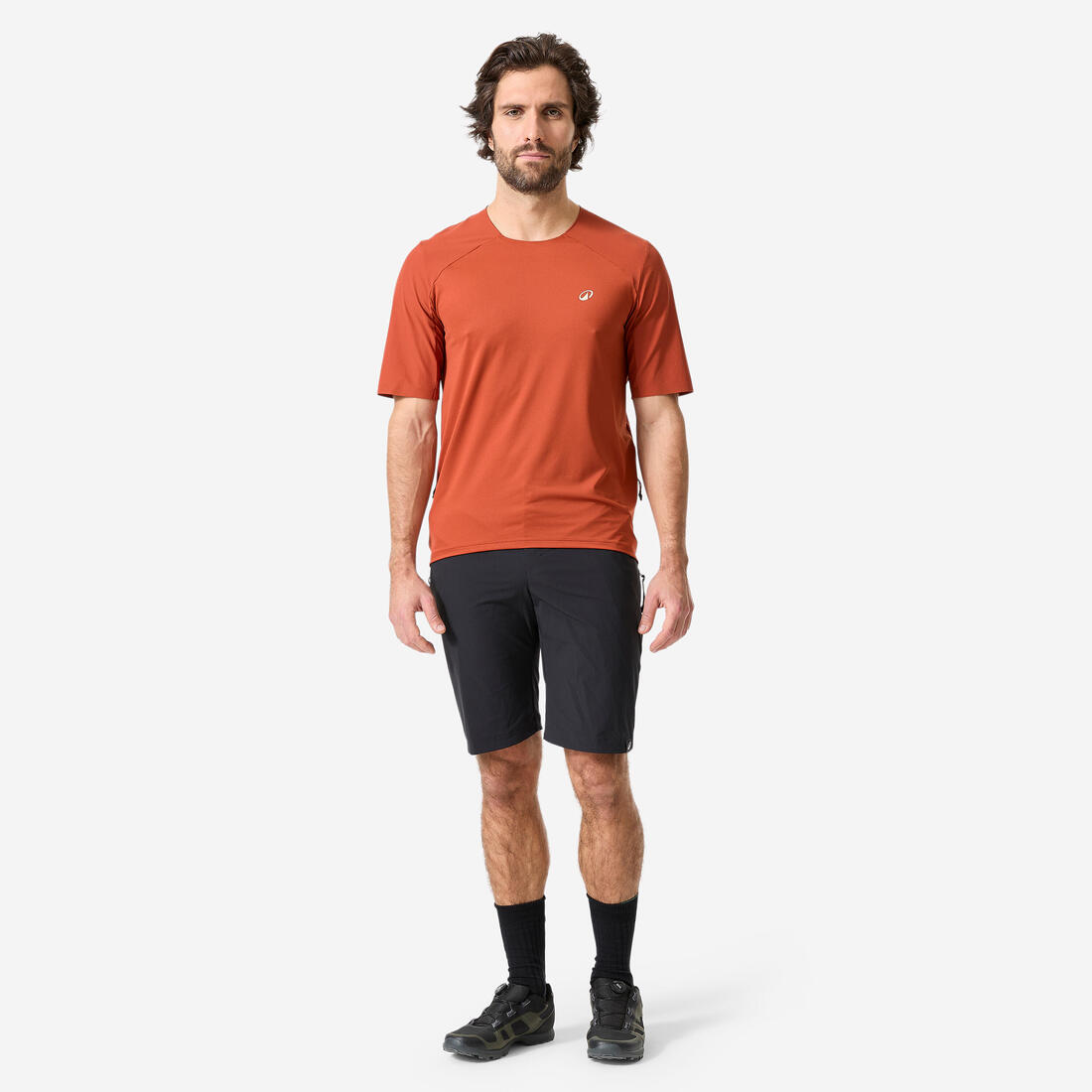 Maillot VTT manches courtes respirant homme cargo, 500