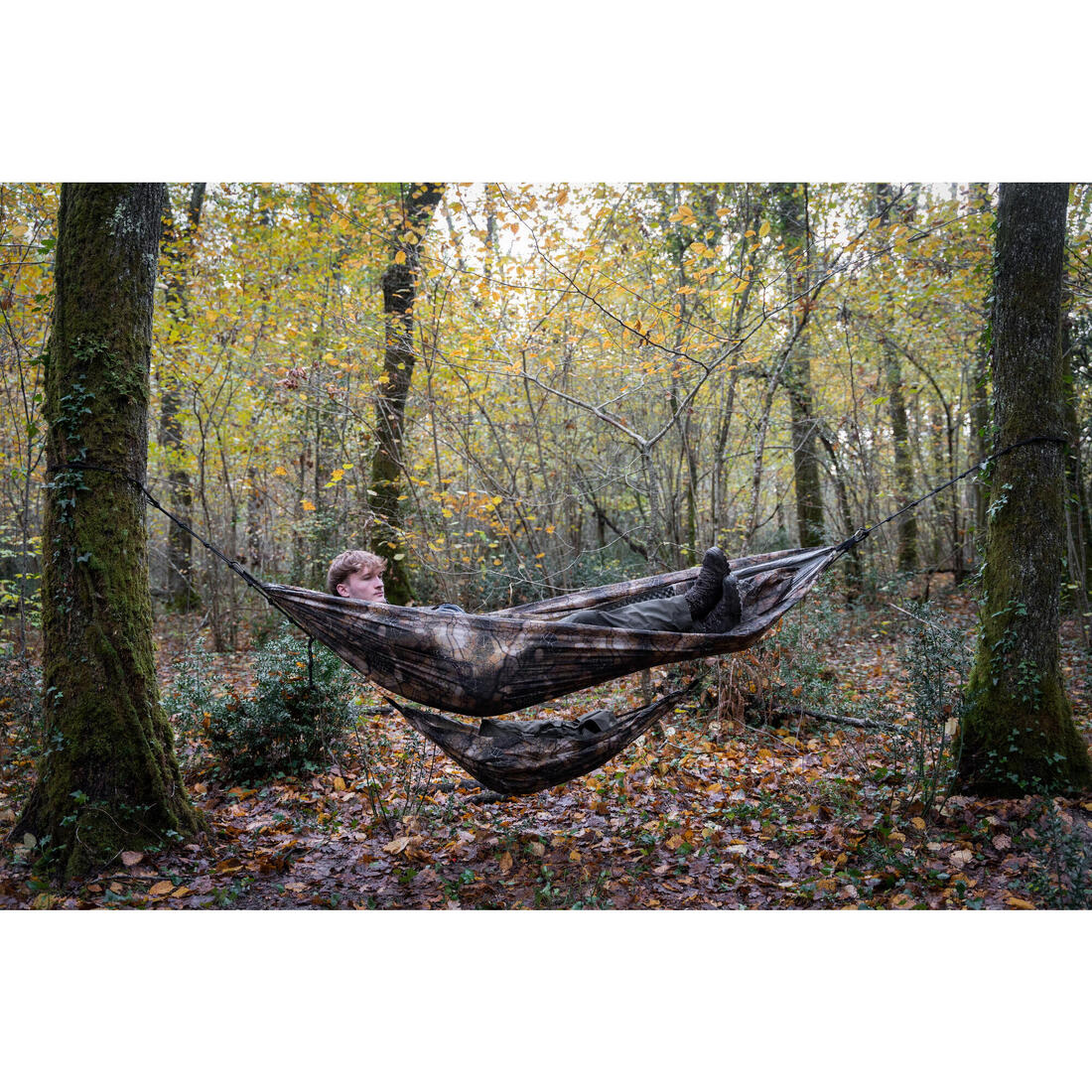 Hamac Bushcraft Résistant 1 personne Camouflage Furtiv