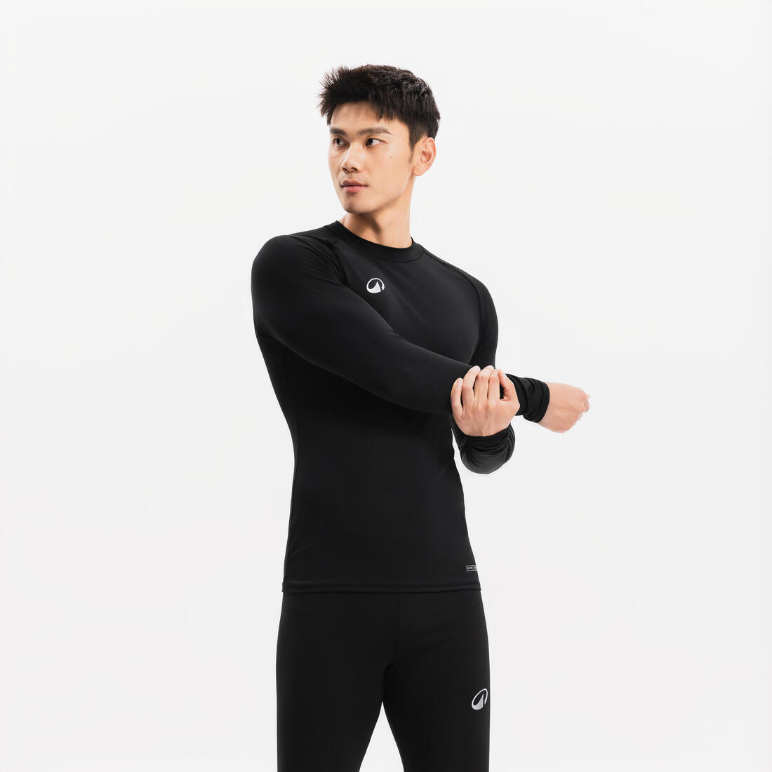 Sous-maillot de foot thermique manches longues mixte Keepcomfort noir