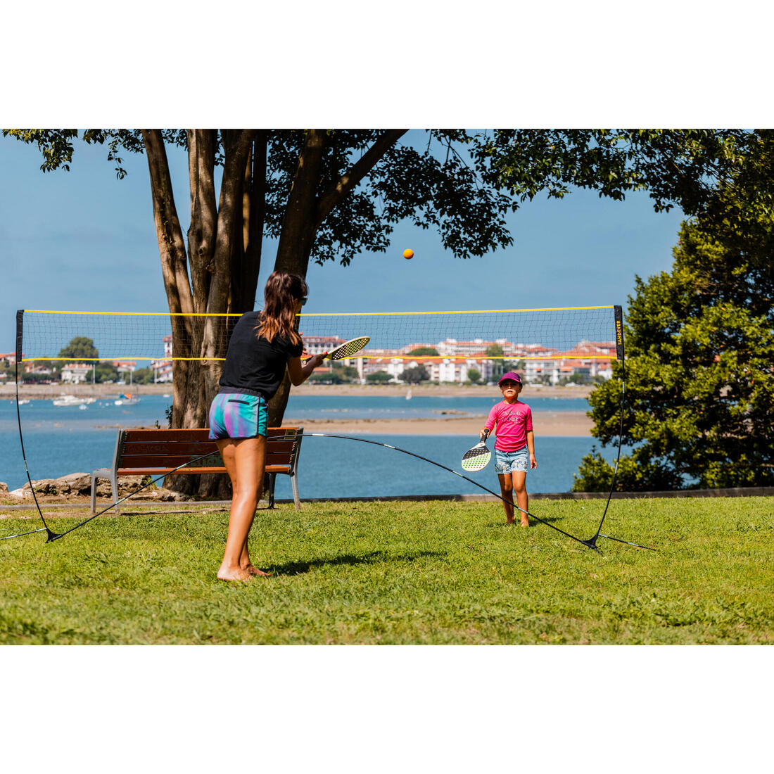 Set (Filet et poteaux) de Beach Sport d'initiation BS100