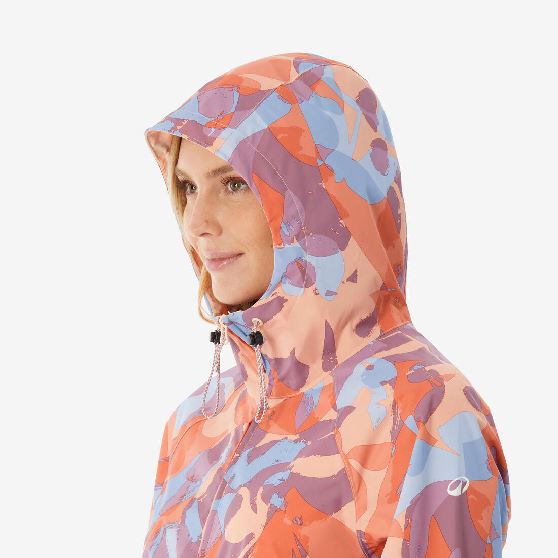 Veste de randonnée imperméable femme, Raincut Longue