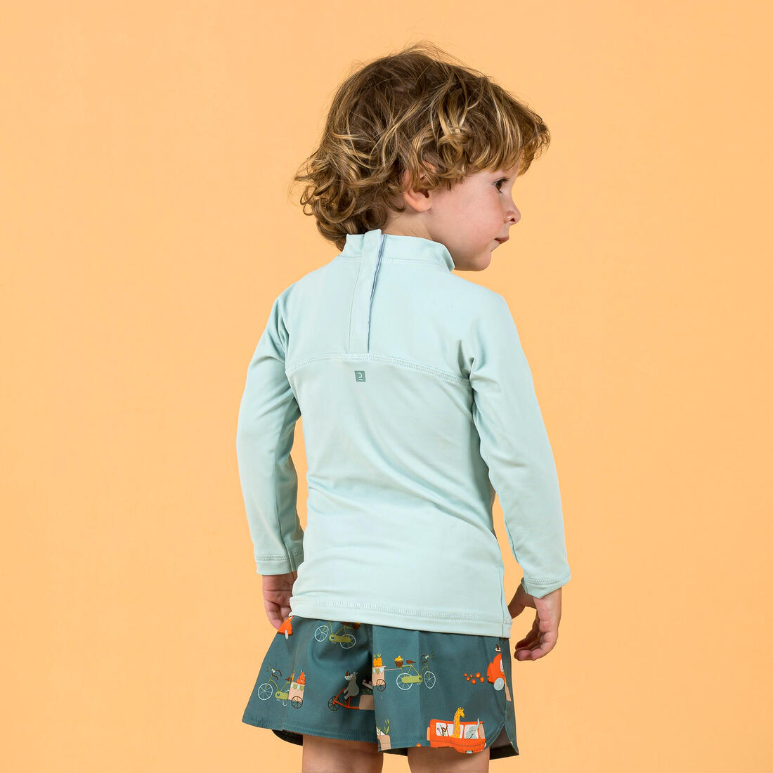 T-shirt anti uv bébé manches longues imprimé savane