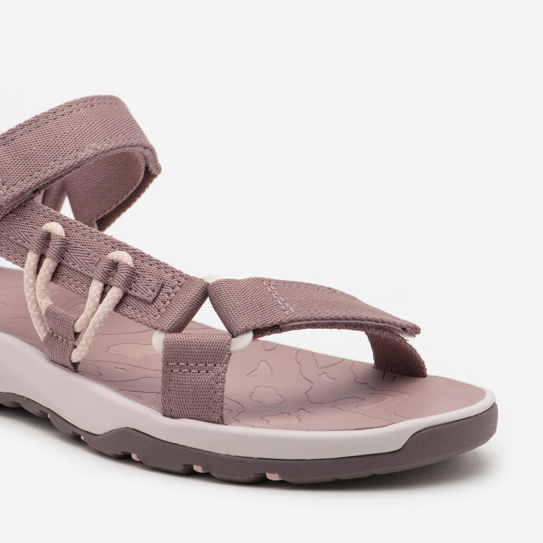 Sandales de randonnée souples femme, NH500 Outdoor violet