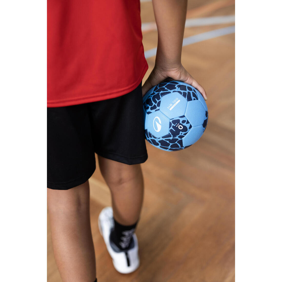 Ballon de handball taille 0 - HB 100 light bleu