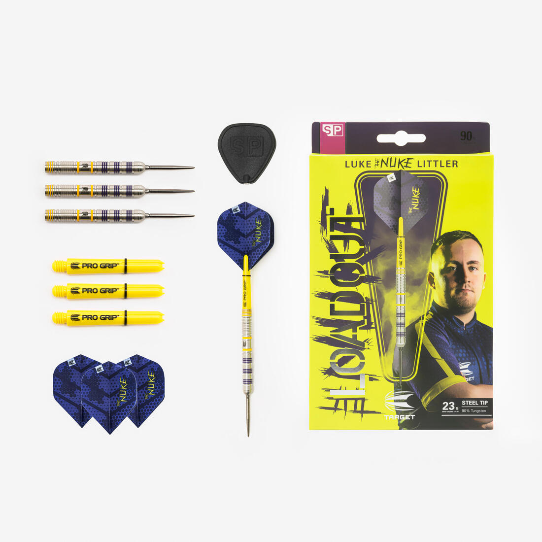 SET DE 3 FLECHETTES POINTES ACIER LUKE LITTLER - 23G