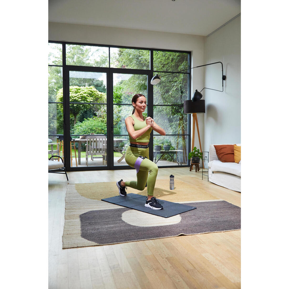 Élastique de musculation fessiers 22 kg longueur réglable - fast glute band