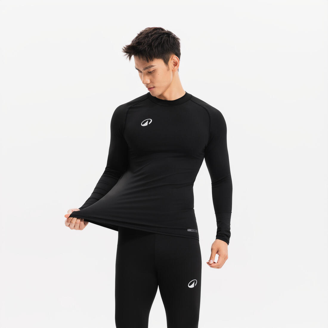 Sous-vetement thermique haut manches longues  adulte noir keepcomfort 100
