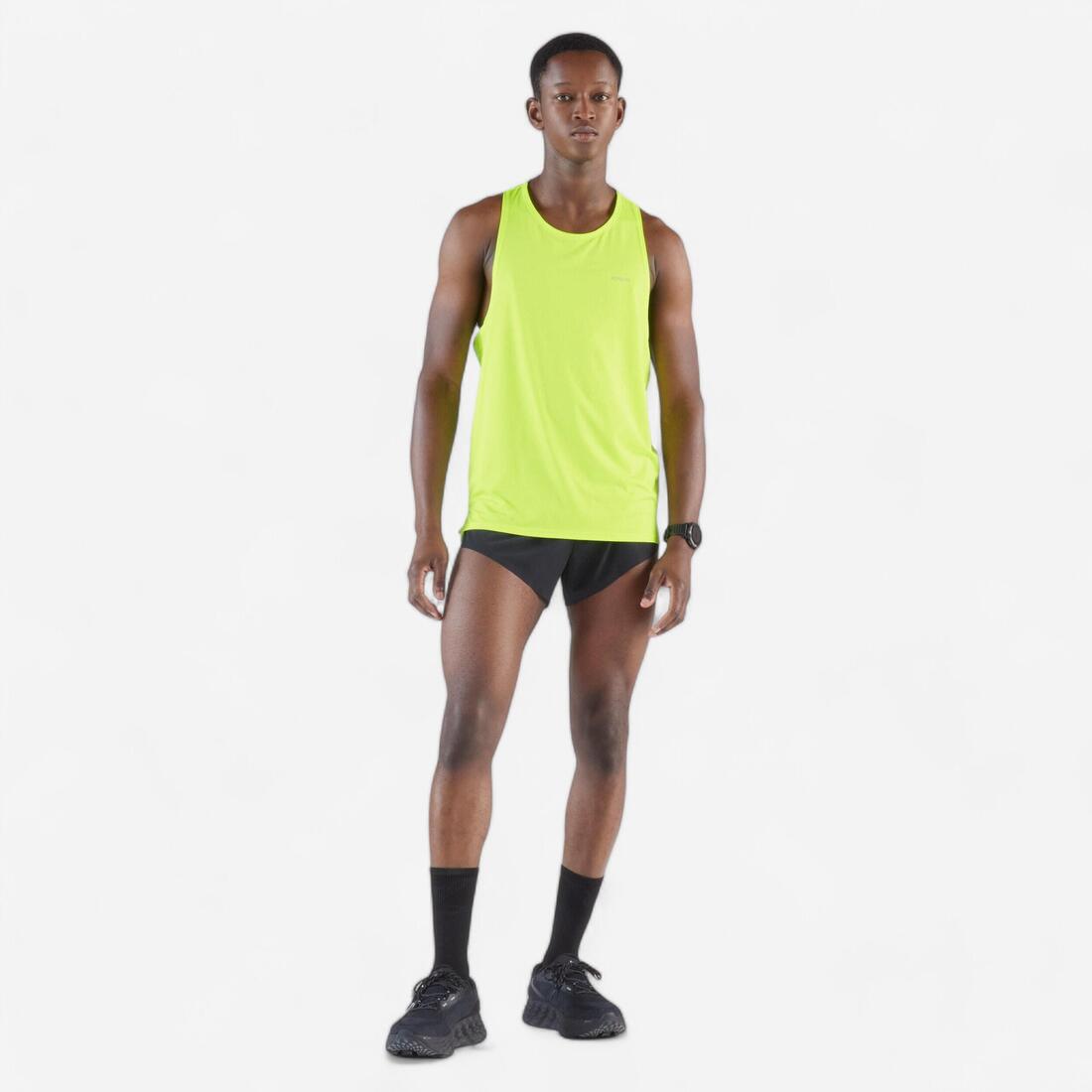 DEBARDEUR DE RUNNING 900 LIGHT JAUNE FLUO
