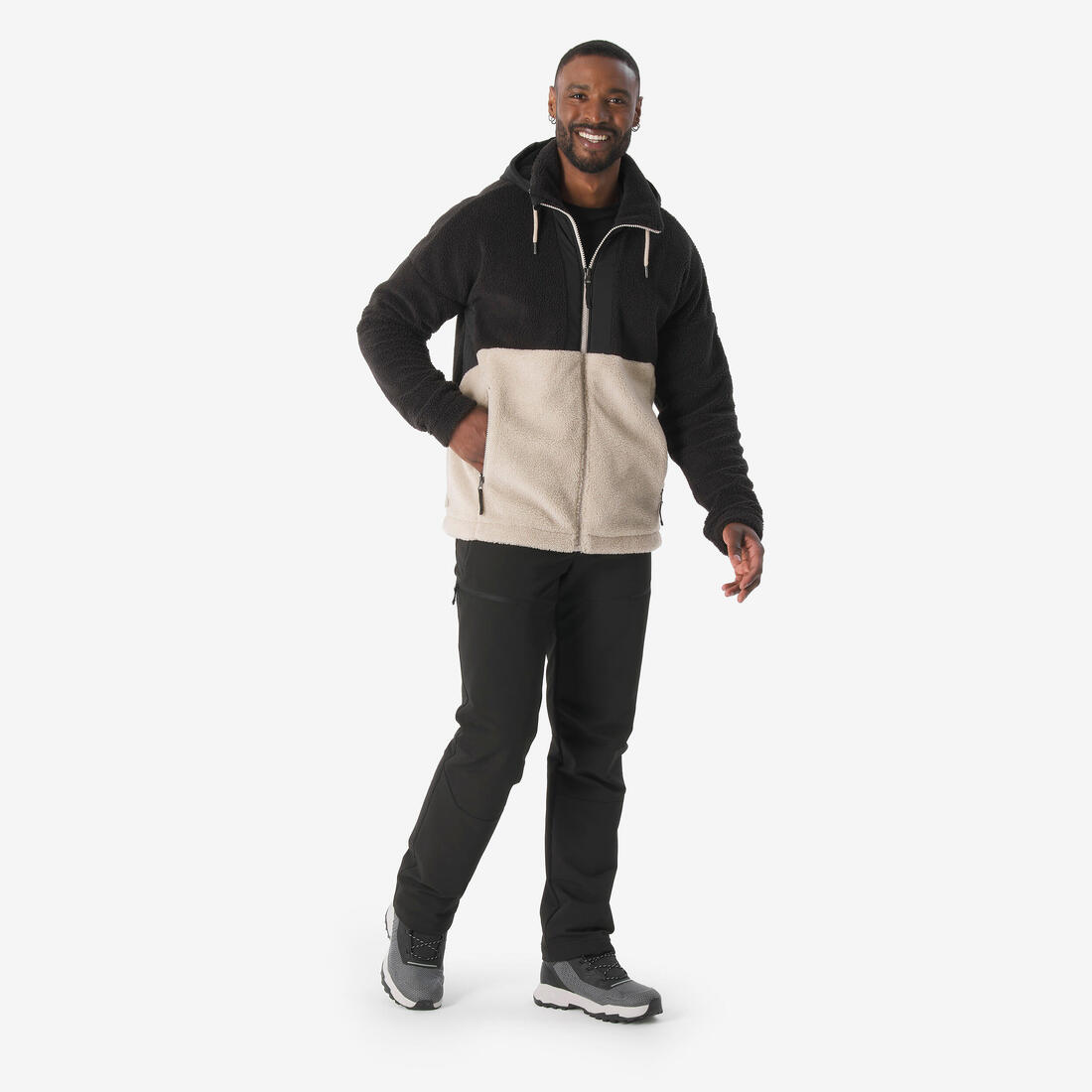 Veste polaire sherpa de randonnée chaude homme, SH900