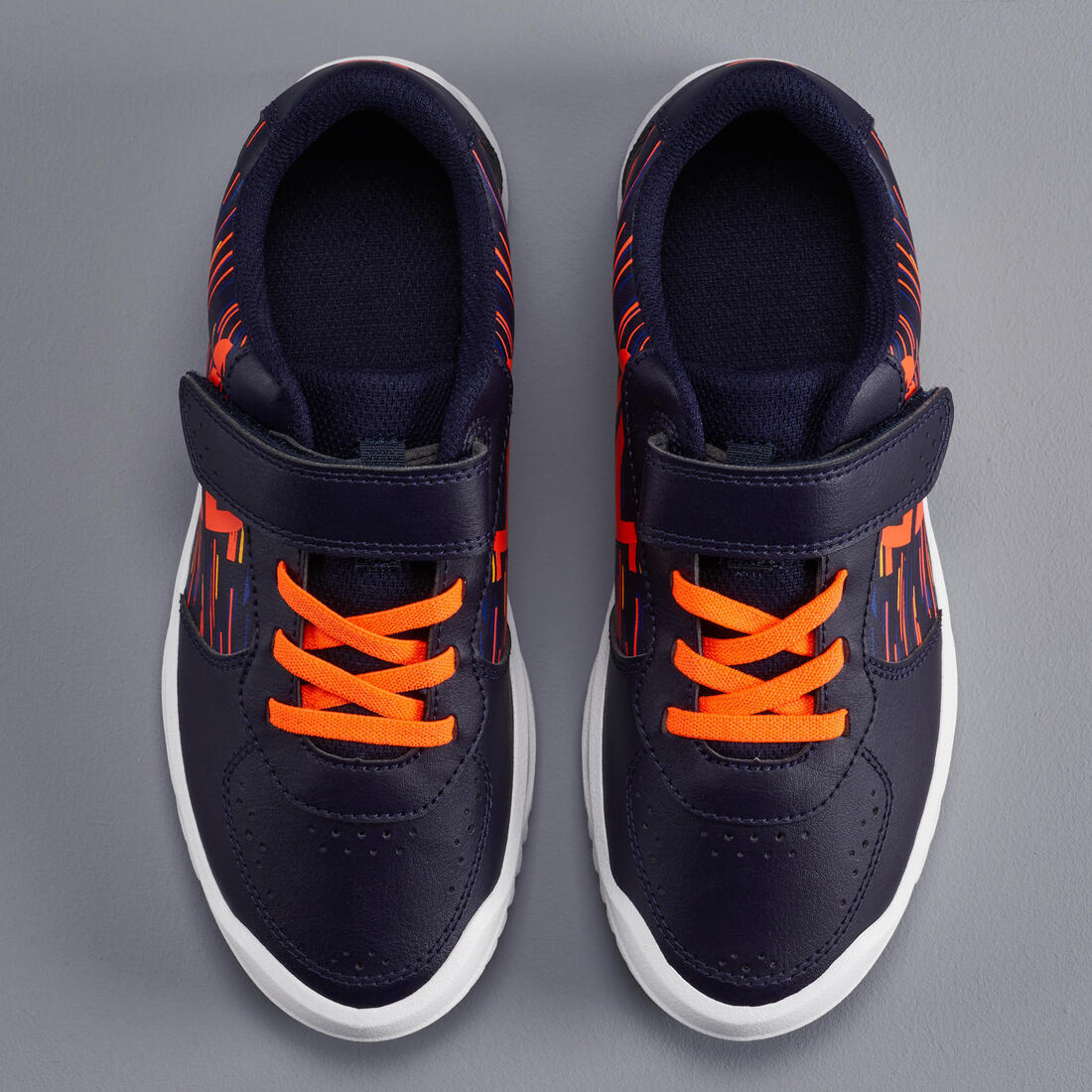 Chaussures de sport à scratch résistantes enfant,  TS130 rose et