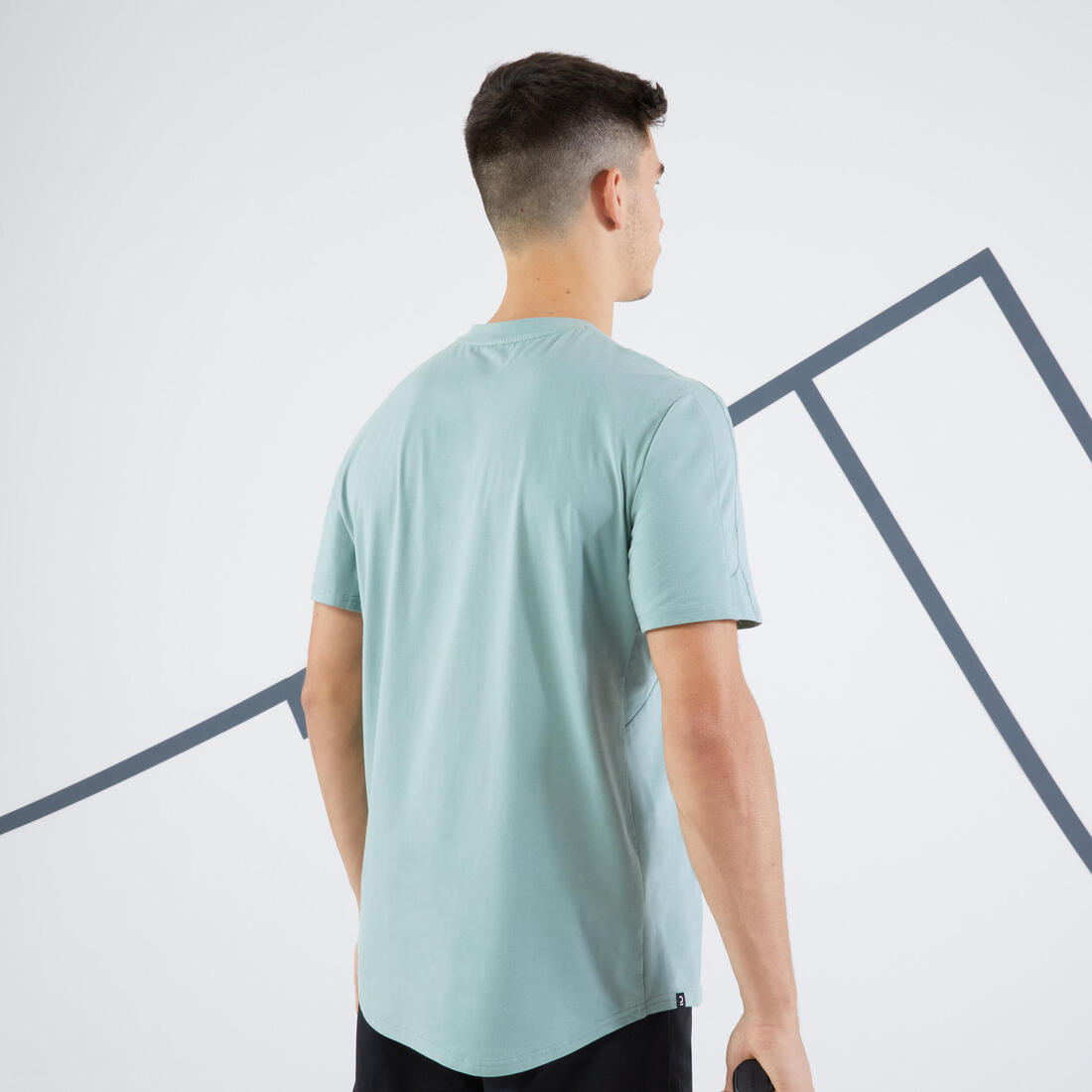 T-shirt de tennis homme - tts soft blanc cassé