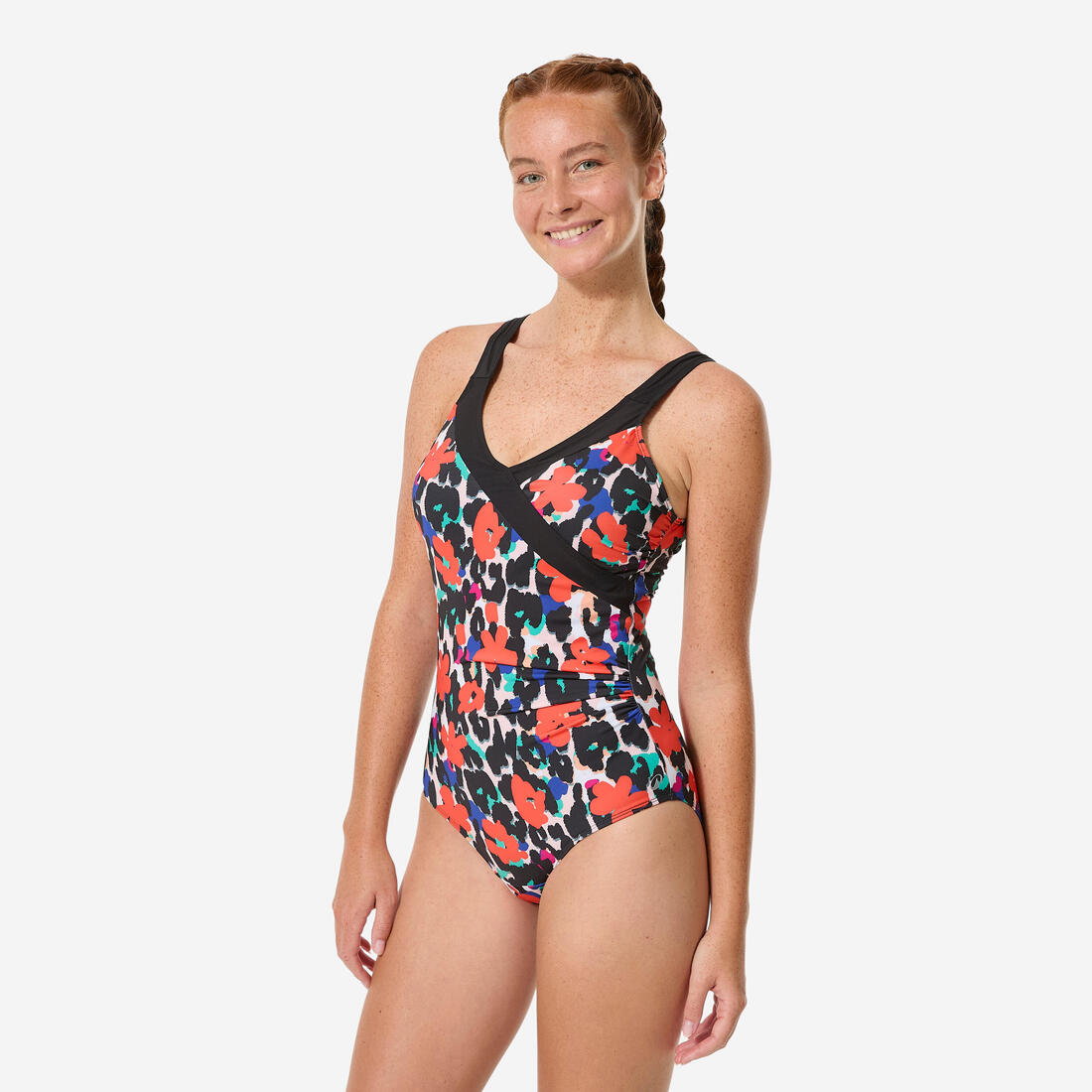 Maillot de bain 1 pièce aquagym femme, Claris dori