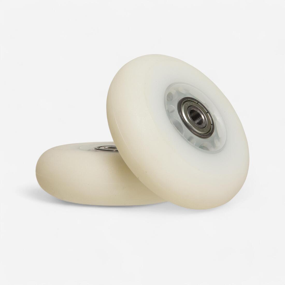 Set 2 ROUES lumineuses de roller en ligne avec ROULEMENTS 76MM 82A